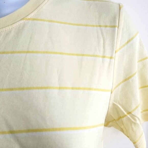 NWT Everlane organic cotton yellow striped tee size small - Picture 2 of 4